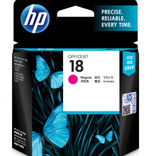 惠普HP 18 号品红色原装墨盒(OS)